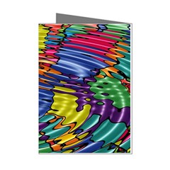 Waves Particles Vibration Atom Physics Technology Mini Greeting Cards (pkg Of 8) by Jancukart