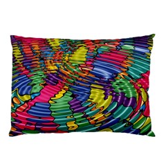 Waves Particles Vibration Atom Physics Technology Pillow Case by Jancukart