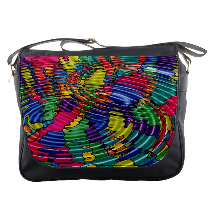 Waves Particles Vibration Atom Physics Technology Messenger Bag