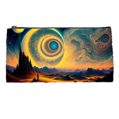 Surrealist Fantasy Dream Moon Space Pencil Case by Jancukart