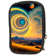 Surrealist Fantasy Dream Moon Space Compact Camera Leather Case