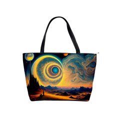 Surrealist Fantasy Dream Moon Space Classic Shoulder Handbag