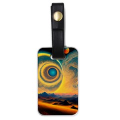 Surrealist Fantasy Dream Moon Space Luggage Tag (one Side)