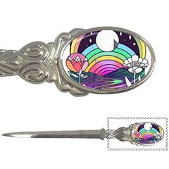 Rainbow Fun Cute Minimal Doodle Drawing Art Letter Opener by Jancukart