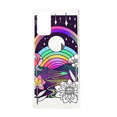 Rainbow Fun Cute Minimal Doodle Drawing Art Samsung Galaxy Note 20 Tpu Uv Case