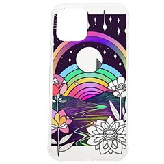 Rainbow Fun Cute Minimal Doodle Drawing Art Iphone 12 Pro Max Tpu Uv Print Case by Jancukart