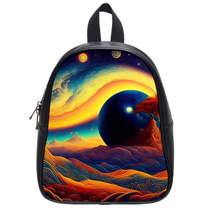 Surrealist Fantasy Dream Nature School Bag (Small)