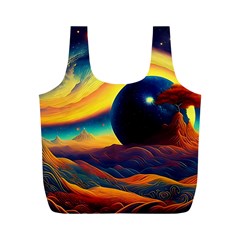 Surrealist Fantasy Dream Nature Full Print Recycle Bag (M)