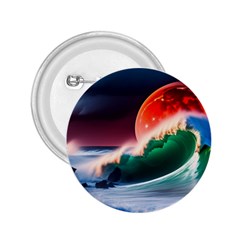 Sea Ocean Waves Rocks Sunset Artwork 2 25  Buttons