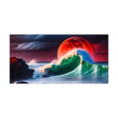 Sea Ocean Waves Rocks Sunset Artwork Yoga Headband by Jancukart