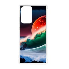 Sea Ocean Waves Rocks Sunset Artwork Samsung Galaxy Note 20 Ultra Tpu Uv Case