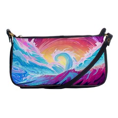 Waves Ocean Sea Tsunami Nautical 9 Shoulder Clutch Bag