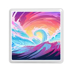 Waves Ocean Sea Tsunami Nautical 9 Memory Card Reader (square) by Jancukart