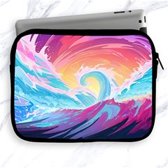 Waves Ocean Sea Tsunami Nautical 9 Apple Ipad 2/3/4 Zipper Cases by Jancukart