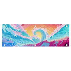 Waves Ocean Sea Tsunami Nautical 9 Banner And Sign 6  X 2 