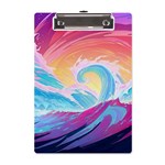 Waves Ocean Sea Tsunami Nautical 9 A5 Acrylic Clipboard Front