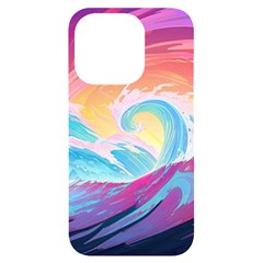 Waves Ocean Sea Tsunami Nautical 9 Iphone 14 Pro Black Uv Print Case by Jancukart