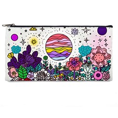 Rainbow Fun Cute Minimal Doodle Drawing Pencil Case