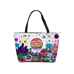 Rainbow Fun Cute Minimal Doodle Drawing Classic Shoulder Handbag by Jancukart