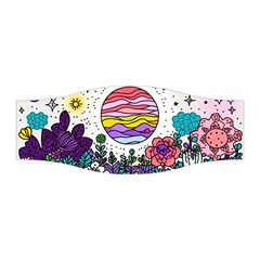 Rainbow Fun Cute Minimal Doodle Drawing Stretchable Headband