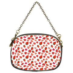 Watercolor Strawberry Chain Purse (two Sides) by SychEva