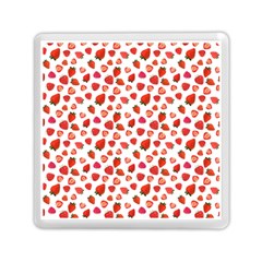 Watercolor Strawberry Memory Card Reader (square)