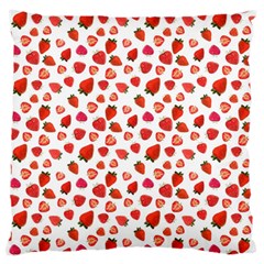 Watercolor Strawberry Large Cushion Case (one Side) by SychEva