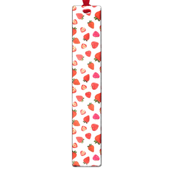 Watercolor Strawberry Large Book Marks