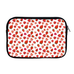 Watercolor Strawberry Apple Macbook Pro 17  Zipper Case by SychEva