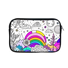 Rainbow Fun Cute Minimal Doodle Drawing 3 Apple Macbook Pro 13  Zipper Case