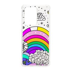 Rainbow Fun Cute Minimal Doodle Drawing 3 Samsung Galaxy S20 Ultra 6 9 Inch Tpu Uv Case