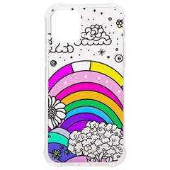 Rainbow Fun Cute Minimal Doodle Drawing 3 Iphone 12/12 Pro Tpu Uv Print Case