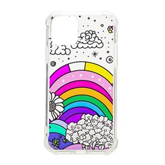 Rainbow Fun Cute Minimal Doodle Drawing 3 Iphone 11 Pro 5 8 Inch Tpu Uv Print Case