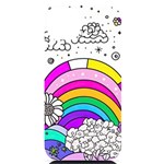 Rainbow Fun Cute Minimal Doodle Drawing 3 iPhone 14 Plus Black UV Print Case Front