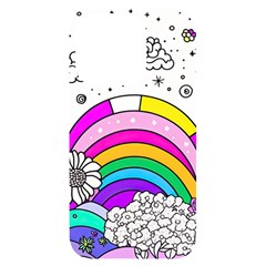 Rainbow Fun Cute Minimal Doodle Drawing 3 Iphone 14 Pro Black Uv Print Case by Jancukart