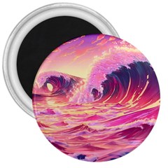 Waves Ocean Sea Tsunami Nautical 5 3  Magnets by Jancukart