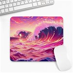 Waves Ocean Sea Tsunami Nautical 5 Large Mousepad Front