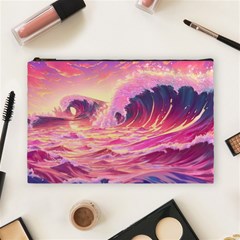 Waves Ocean Sea Tsunami Nautical 5 Cosmetic Bag (large) by Jancukart