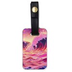 Waves Ocean Sea Tsunami Nautical 5 Luggage Tag (one side) Front