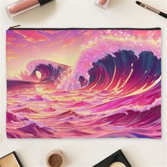 Waves Ocean Sea Tsunami Nautical 5 Cosmetic Bag (xxxl) by Jancukart