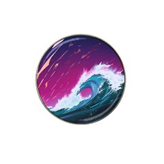 Tsunami Waves Ocean Sea Nautical Nature Water Unique Hat Clip Ball Marker (10 Pack) by Jancukart