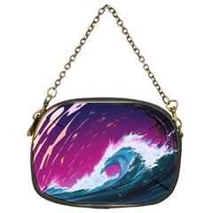 Tsunami Waves Ocean Sea Nautical Nature Water Unique Chain Purse (two Sides)