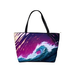 Tsunami Waves Ocean Sea Nautical Nature Water Unique Classic Shoulder Handbag