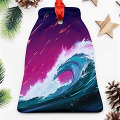 Tsunami Waves Ocean Sea Nautical Nature Water Unique Ornament (bell)