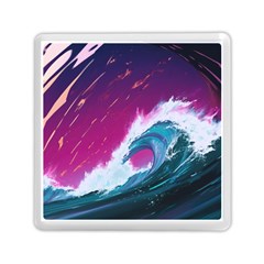 Tsunami Waves Ocean Sea Nautical Nature Water Unique Memory Card Reader (square)