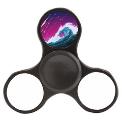 Tsunami Waves Ocean Sea Nautical Nature Water Unique Finger Spinner