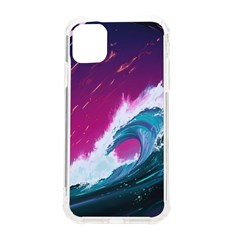 Tsunami Waves Ocean Sea Nautical Nature Water Unique Iphone 11 Tpu Uv Print Case by Jancukart