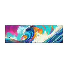 Tsunami Waves Ocean Sea Nautical Nature Water Art Sticker (bumper) by Jancukart