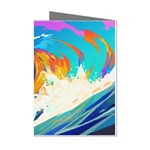 Tsunami Waves Ocean Sea Nautical Nature Water Art Mini Greeting Cards (Pkg of 8) Left