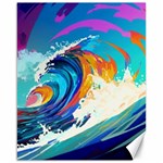 Tsunami Waves Ocean Sea Nautical Nature Water Art Canvas 16  x 20  15.75 x19.29  Canvas - 1